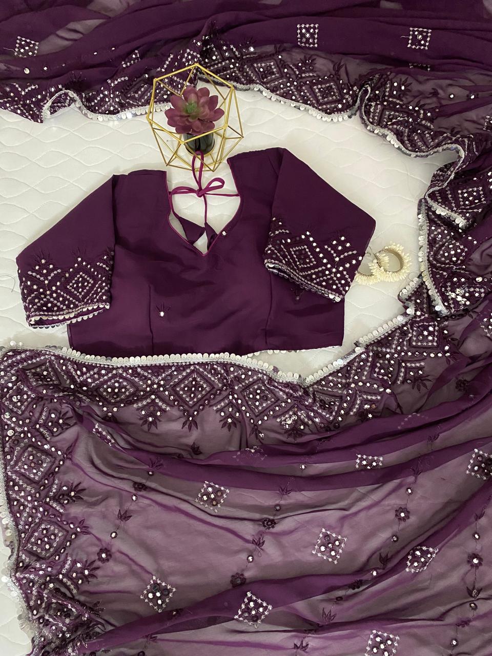 JK Designer Georgette Silk Party Wear Sarees Wholesale Clothing Suppliers In India
